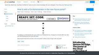 
                            11. How to add a Co-Administrator in the new Azure portal? - ...