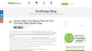 
                            13. How to Add a Fan Signup Form to Your YouTube Video Watch Page ...