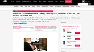 
                            11. How to add a-la-carte channels on Tata Sky, Airtel Digital TV ...