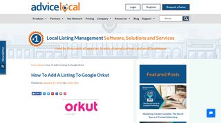 
                            8. How To Add A Listing To Google Orkut - Advice Local