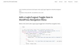 
                            10. How to Add a Login/Logout Toggle Item in WordPress Navigation Menu