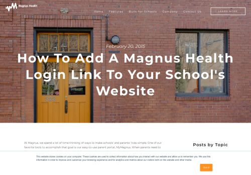 
                            5. How to add a Magnus Health login link to your school's website
