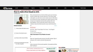 
                            11. How to Add a New Email on AOL | Chron.com