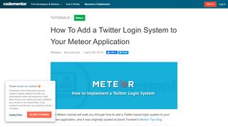 
                            13. How To Add a Twitter Login System to Your Meteor Application ...