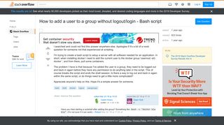 
                            5. How to add a user to a group without logout/login - Bash script ...