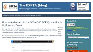 
                            8. How to Add Access to the Office 365 EOP Quarantine in Outlook and ...