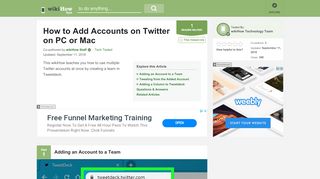 
                            3. How to Add Accounts on Twitter on PC or Mac (with Pictures) - wikiHow