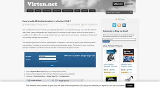 
                            6. How to add AD Authentication in vCenter 6.5/6.7 | Virten.net