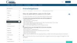 
                            10. How to add admin users in CS-Cart. - Knowledgebase - Granite Web