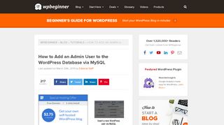 
                            13. How to Add an Admin User to the WordPress Database via MySQL