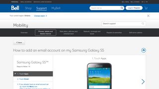 
                            6. How to add an email account on my Samsung Galaxy S5 - Bell support