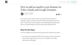
                            10. How to add an email to your domain via Zoho, Gmail, and Google ...