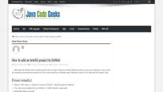 
                            12. How to add an IntelliJ project to GitHub - Java Code Geeks