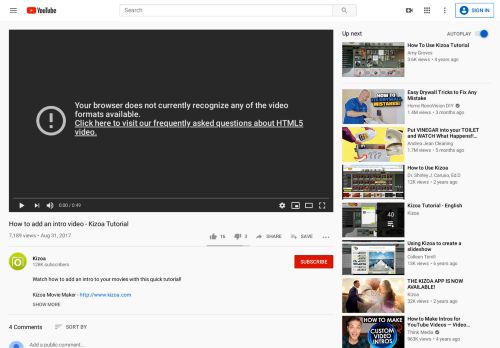 
                            7. How to add an intro video - Kizoa Tutorial - YouTube
