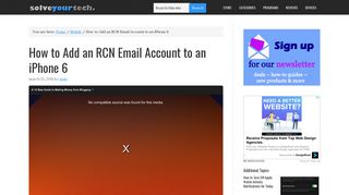 
                            7. How to Add an RCN Email Account to an iPhone 6 - Solve Your Tech