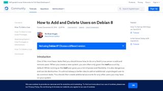 
                            7. How to Add and Delete Users on Debian 8 | DigitalOcean