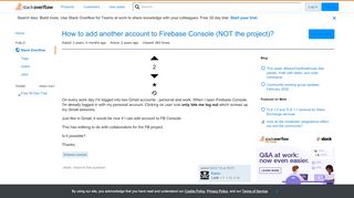 
                            5. How to add another account to Firebase Console (NOT the project ...