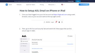 
                            10. How to Add AOL Email to iPhone or iPad | How to Setup AOL Email on ...