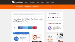 
                            10. How to Add CAPTCHA in WordPress Login & Registration Form