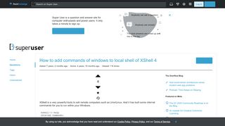 
                            9. How to add commands of windows to local shell of XShell 4 - Super User