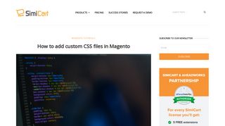 
                            6. How to add custom CSS files in Magento - Magento Tutorials - SimiCart