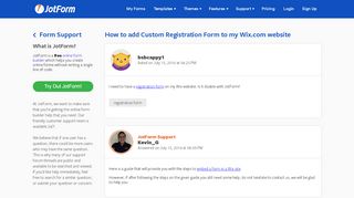 
                            10. How to add Custom Registration Form to my Wix.com website - JotForm