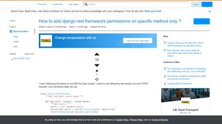 
                            4. How to add django rest framework permissions on specific method ...