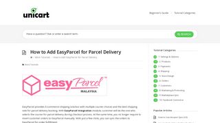 
                            7. How to Add EasyParcel for Parcel Delivery – UniCart ...