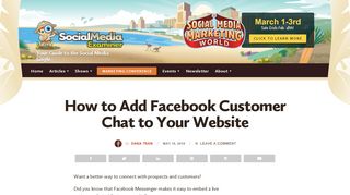 
                            9. How to Add Facebook Customer Chat to Your Website : Social Media ...