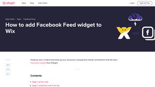 
                            9. How to add Facebook Feed widget to WIX website (fast and easy)