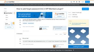 
                            10. How to add forgot password link in WP-Members plugin? - Stack Overflow