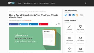 
                            2. How to Add GDPR Compliant Privacy Policy in WordPress (Step by ...