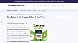 
                            8. How To Add Google Analytics To Shopify (Why You Must Do It)