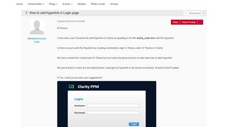 
                            3. How to add Hyperlink in Login page | CA Communities