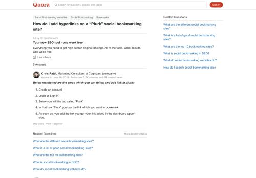 
                            12. How to add hyperlinks on a “Plurk” social bookmarking site - Quora