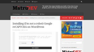 
                            3. How to add I'm not a robot Google reCAPTCHA on WordPress