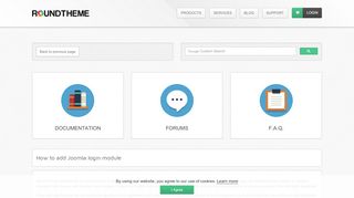 
                            13. How to add Joomla login module - RoundTheme