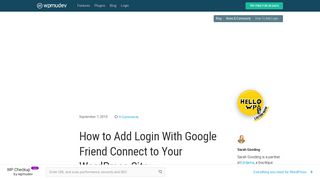 
                            7. How to Add Login With Google Friend Connect to Your WordPress ...