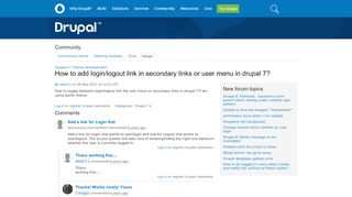 
                            1. How to add login/logout link in secondary links or user menu in ...