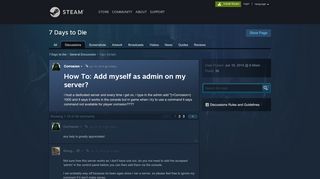 
                            6. How To: Add myself as admin on my server? :: 7 Days to Die General ...