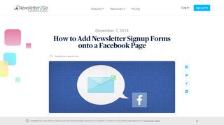 
                            2. How to Add Newsletter Signup Forms onto a Facebook Page