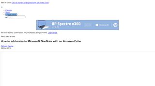 
                            13. How to add notes to Microsoft OneNote with an Amazon Echo ...