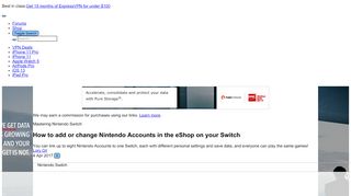 
                            7. How to add or change Nintendo Accounts in the eShop on your Switch ...