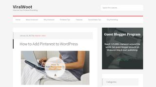 
                            12. How to Add Pinterest to WordPress - ViralWoot
