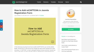 
                            8. How to Add reCAPTCHA in Joomla Registration Form