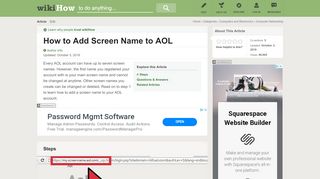 
                            6. How to Add Screen Name to AOL: 7 Steps (with Pictures) - wikiHow