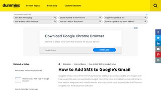 
                            4. How to Add SMS to Google's Gmail - Dummies.com