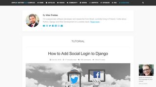 
                            11. How to Add Social Login to Django - Simple is Better Than Complex