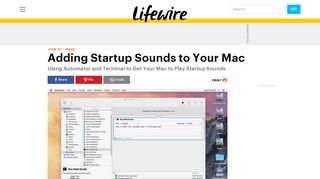 
                            6. How to Add Startup Sounds to Your Mac - Lifewire