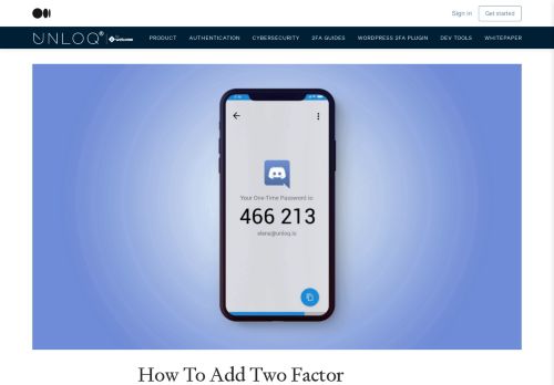
                            8. How To Add Two Factor Authentication (2FA) To Discord - UNLOQ